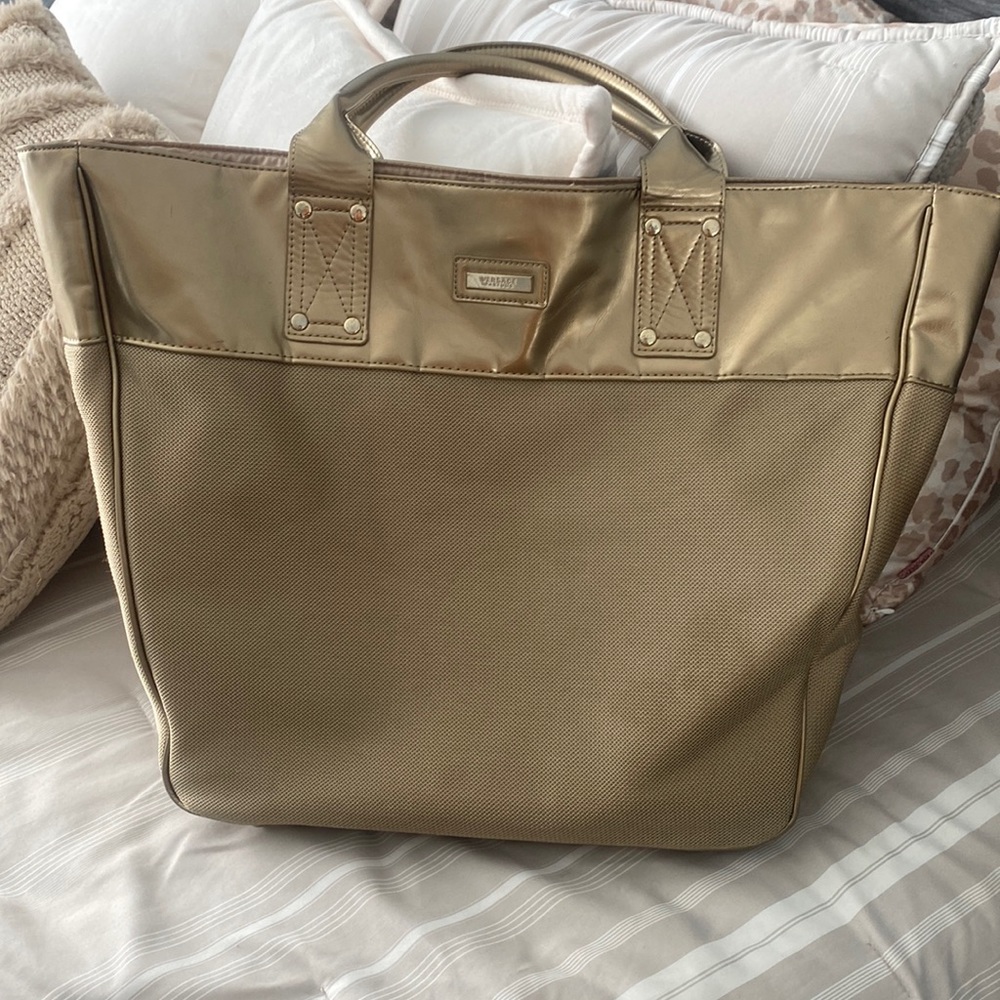 Gold tote bag